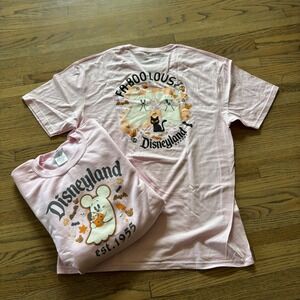 Disney Parks Halloween Mickey Minnie Ghost Pink Sweatshirt and T-Shirt Set M